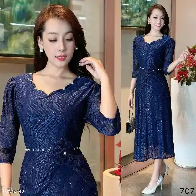 Đầm Midi Sang Trọng Dự Tiệc - 590.000đ ✨